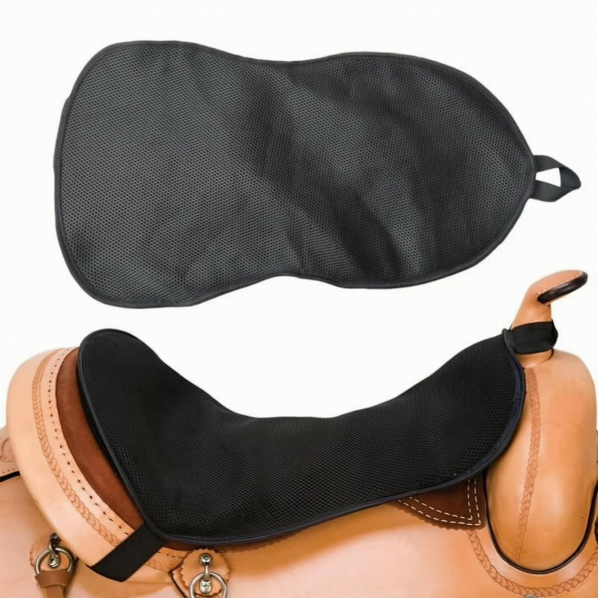 Contoured Horse Saddle Pad Moisture Wicking Contoured Saddle Pad Spine Relief