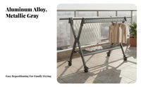 Strong Load-Bearing Foldable Clothes Drying Rack Sturdy and Long-Lasting Collapsible Laundry Airer Rust-Resistant Portable Clothes Horse Large Capacity for Apartment Dwellers, Families, Homeowners, Balcony, Indoor, Outdoor, Bedroom