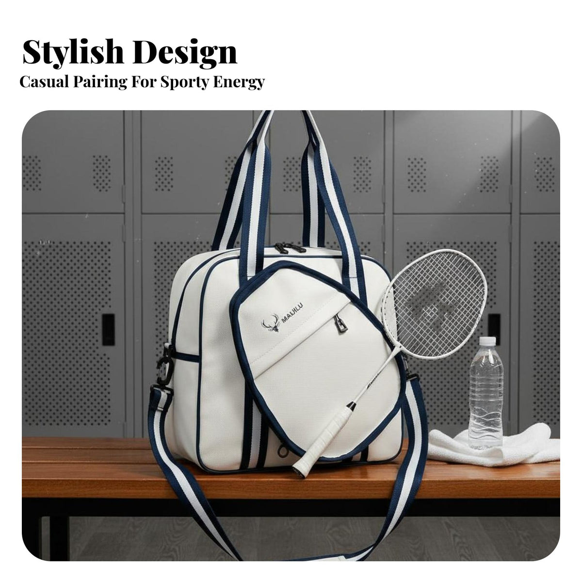 Multifunctional Badminton Racquet Tote Versatile Carrying Options Gender-Neutral Racket Tote Lightweight Design for Fitness Training, Travel