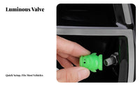 Glow in the Dark Tire Valve Cap Increases Night Visibility Glow in the Dark Tire Cap Easy to Install Luminous Valve Stem Cover for Roads, Parking Lots