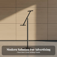 KT Board Display Rack Freestanding Design Double Sided Poster Display Stable Base Double-Sided Floor Sign Holder for Commerce Shows, Exhibitions
