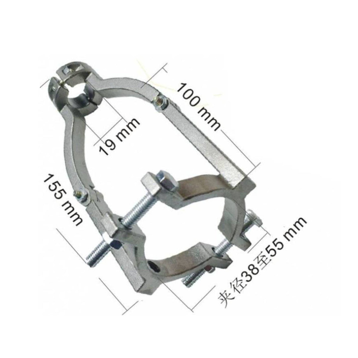 Double-Use Hand Drill Tenoning Bracket Multi-Functional Tenoning Fixed Bracket Easy Installation Bench Drill Mortiser Converter Galvanized for Carpenters, Furniture Making, Cabinetry