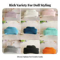 17cm Doll Hat Soft Cozy Miniature Ribbed Hat