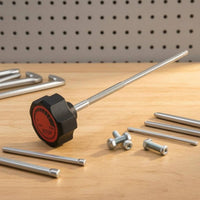 Stop Label Resistance Adjustment Rod Plastic Knob Bike Resistance Rod Metal Shaft