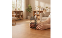 Miniature Shelf with Scrollwork Classic 1/12 Miniature Display Rack Solid Colour Furniture for Tabletop Photography