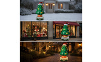 Inflatable Christmas Tree with Stakes Outdoor Inflatable Christmas Tree Quick Setup Decoration for Families, Homeowners, Yard, Garden