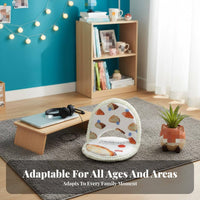 Adjustable Floor Lounger Foldable Design Backrest padding Space-Saving for Teens