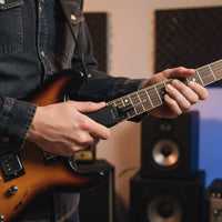 Non-Drilling Wireless Guitar Transmitter and Receiver Clamp-on Guitar Wireless System Compact Stable for Guitarists