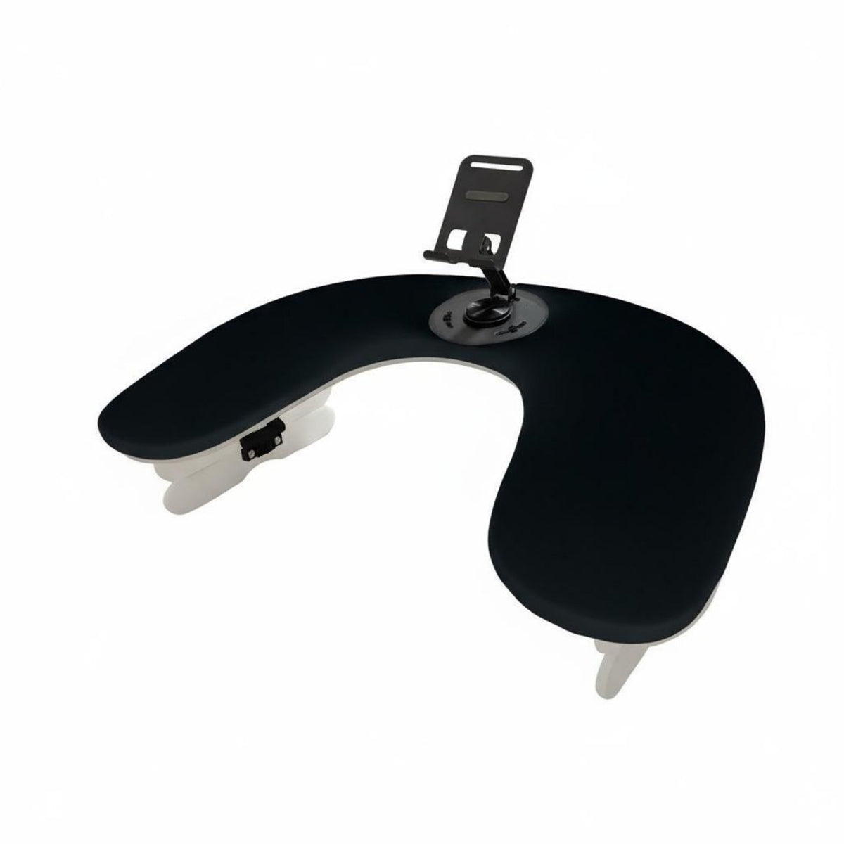 Ergonomic Design U-Shaped Nail Arm Rest Tool-Effortless Setup Manicure Hand Pillow Phone Holder Easy to Clean for Home Use