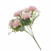 Fake Carnation Bunch Long-Lasting Artificial Carnation Arrangement Low