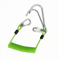 Elastic Tie down Cord 316 Stainless Steel Bungee Cord Coiled Design Fastening Gear Reef Double Hook