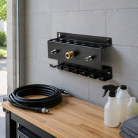 Pressure Washer Accessories Organizer Compact Pressure Washer Accessory Holder Wall Mount Wand Holder Space-Saving Metal