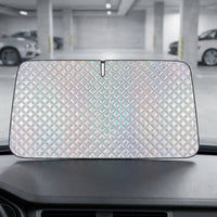 Universal-Fit Windshield Sunshade with Storage Bag Foldable Car Sunshade with Storage Pouch Reflective Car Windshield Sun Shade Compact for Drivers, Commuters, Outdoor Parking