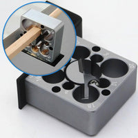 CNC Aluminum Alloy Adjustable Dowel Jig Anodized Surface Electric Drill Dowel Cutter Precision Machining Wood Rounder Easy to Use for Woodworkers, Carpenters, DIYers, Workshop, Woodworking