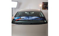 Waterproof Windshield Sticker Sunshade Car Windshield Banner Sticker Eye-Catching Graphics Front Window Banner Decal Residue-Residue-Removing Removal