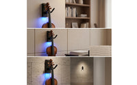 Violin Wall Mount with LED Secure Violin Hanger Easy to Install Hook for Home