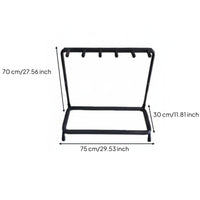 Multi Guitar Rack Space Saving Multiple Guitar Floor Stand Sturdy Metal Frame Universal Instrument Stand for Artists, Studio, Home