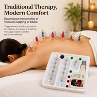 Vacuum Cupping Set Reusable Myofascial Cupping for Muscle Relief & Recovery