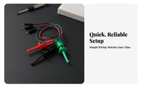 3 Pieces Insulated Dupont Test Lead Pointed Tip Test Hook Test Lead