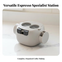Espresso Knock Box Multifunctional Coffee Tamping Station Espresso Tamping Station Non-Slip Base for Home Baristas