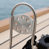 Polished Finish Marine Life Buoy Bracket Clamp-Style Stainless Steel Life Buoy Holder