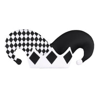 Fool Hat Eye-Catching Fool Hat with Curved Protuberances Multicolor Costume Headpiece for Adults