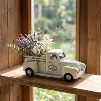 Metal Vehicle Decor Retro Pickup Truck Model Tabletop Modelo Camioneta for Decorators, Collectors, Shelf, Desk, Cafe