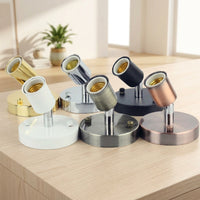 Light Fitting with Adjustable E27 Lamp Holder for Ceiling Pendant, Heat Resistant Aluminum Bulb Holder, 90-260V E27 Lamp Base, Bronze Finish