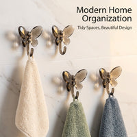Sink Dish Cloth Holder, No Drill Wall Mounted Towel Rack Bathroom, Acrylic Hanging Hook for Small Space Storage, Versatile Kitchen & Bath Organizer
