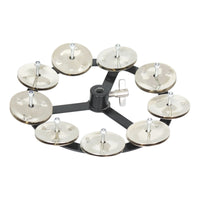 hatHat Bell with Clamp Mount Compact Drum Cymbals Bell Metal Percussion Accessory for Drummers