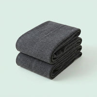 Fleece Lined Tights for Women with Ribbed Texture Design, Thermal Leggings for Winter Wear and Cold Weather