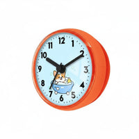 Punch-Effortless Installation Waterproof Bathroom Clock Fogproof Suction Cup Clock Quiet Movement for Children, Shower