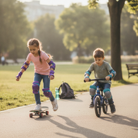 Kids' Protective Gear Set for Skateboarding, Roller Skating, and Cycling - Knee and Elbow Pads