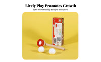 Sensory Play Hover Ing Ball Pipe Toy Burr Ball Blow Pipe Parent-Child Bonding for Children 3-7 Years, Boys, Preschool, Indoor, Home
