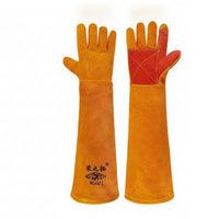 Scratch Resistant Antinip Pet Gloves Heavy Duty Long Cuff Safety Gloves Breathable Fabric Lining for Veterinarians, Grooming, Veterinary Practice