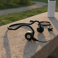Portable Wired Hearing Aid Earphone ENC Noise Reduction Foldable Assistive Headset Ambient Sound Awareness for Seniors, Noisy Places