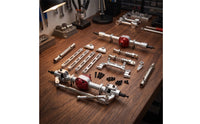 RC Axle Kit with Shock Absorbers Heavy-Duty Front and Rear Axle Set Easy to Install RC Car Axles for Builders