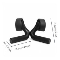 2 Pieces 90-Degree Fitness Grips Multi-Functional Grip Handles Portable Strength Training Gear for Bodybuilders, Athletes