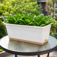 Planter, Flower Pot, Large, Raised Bed, Deep Type, 49×20.5×18cm, Large Capacity, Balcony Garden, Home Vegetable Garden, For Vegetable Cultivation