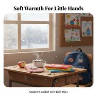 Soft & Comfortable children's Cartoon Gloves Thickened Full Finger Winter Gloves Windproof for Children 6-12, Students, School, Cycling