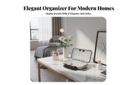 Anti-Oxidation Compartmentalized Jewelry Case Large Capacity Multi-Compartment Organizer Adjustable Compartments retrieveory Container Keeps Items Organized for on-the-goers, Crafters, bureau Top, Bedroom, Drawer, Closet