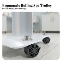Beauty Salon Trolley Silent Casters Esthetician Trolley Wheel Brakes Cosmetic Tool Stand for Aestheticians, Estheticians, Dermatology Center, Studio