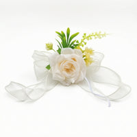 Car Mirror Flower with Ribbon Easy to Install Wedding Car Decoration Elegant