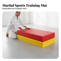 Judo Mat Shock Absorption Tatami Training Mat Non-Slip Surface Impact-Resistant Flooring for Fighting Artists, Athletes, Competition Venue, Gymnasium