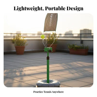 Tennis Top Rotation Indoor Outdoor Use Top Rotation Training Device Easy Setup Individual Practice Device for Beginners, Coaches, Home, Backyard