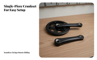 140mm Kids Bike Crankset Easy Installation 32 Tooth Chainwheel Set Single Chainring Crankset Rustproof for Young Cyclists