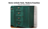 Mediterranean Look Bedside End Table Vintage design 2-Door Nightstand with Drawer Distressed Finish Accent Cabinet Ample Storage for Apartment Dwellers, Interior Design lovers, Bedroom, Living Room, Entryway, Hallway