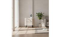 Side Cabinet Compact Cabinet with Marble Top Freestanding End Table with Storage for Living Room, Entryway, Bedroom
