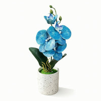 Artificial Flower in Pot Real Touch Fake Flower in Pot Potted Tabletop for Living Room, Office