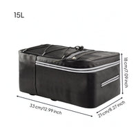 Reflective Waterproof Bike Rack Bag Elastic Bungee Net Rear Rack Bag Side Pocket Cycling Storage